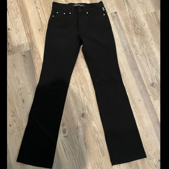 NEW Authentic Versace Jeans Couture Coated Black Luxury Womens Italian Limited - Picture 5 of 16